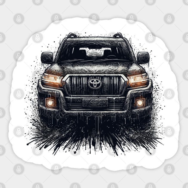 Toyota Land Cruiser Sticker by Vehicles-Art